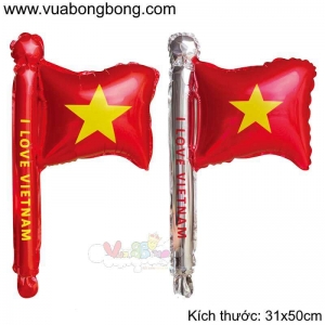 Bong bóng lá cờ Việt Nam mini cầm tay